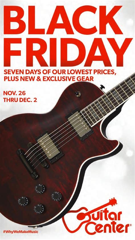 guitar center black friday flyer.